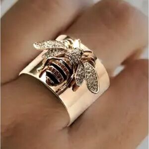 Gold Bee Ring